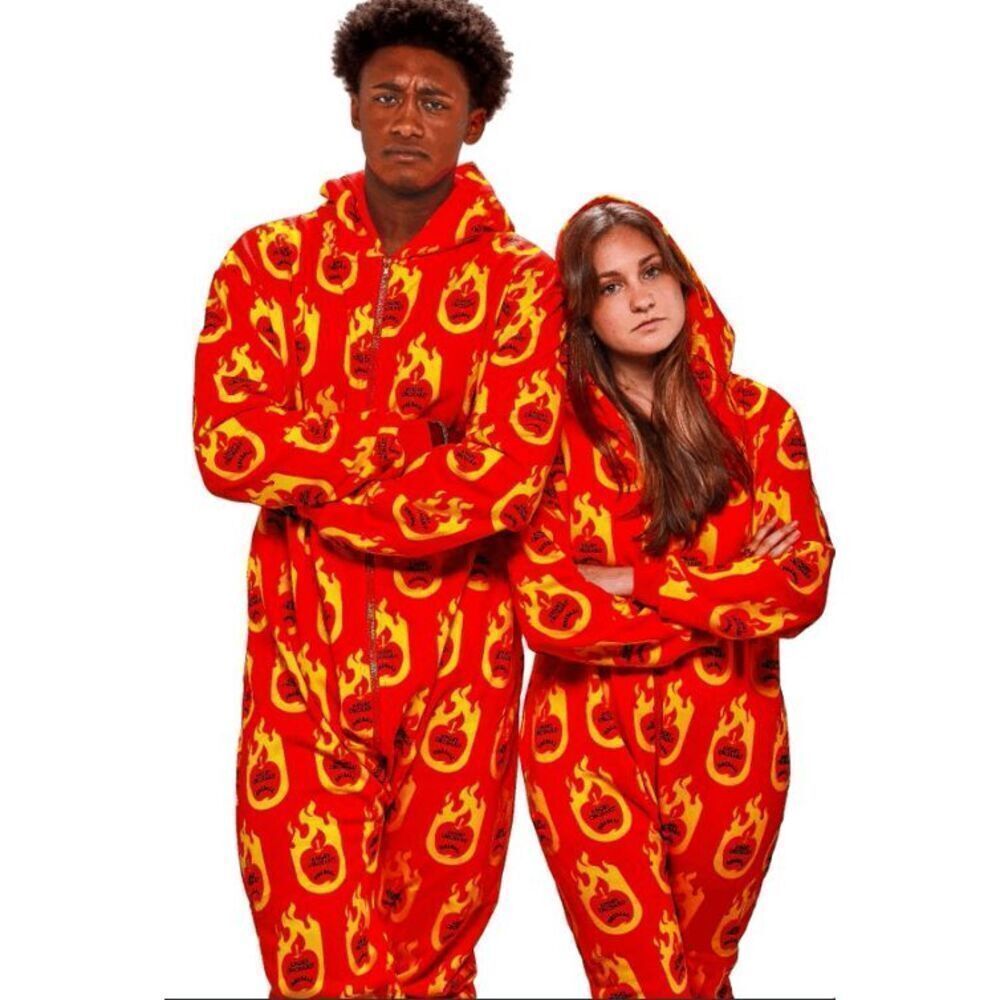Fireball NEW size men’s M/L one piece union suit Halloween costume